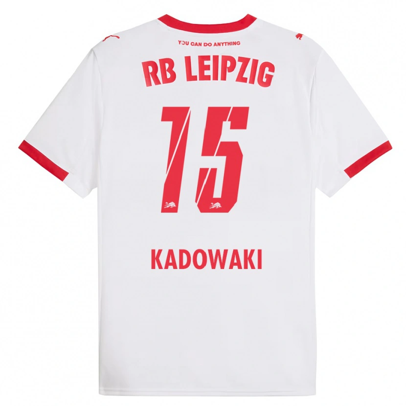 Danxen Homme Maillot Mai Kadowaki #15 Blanc Rouge Tenues Domicile 2025/26 T-Shirt