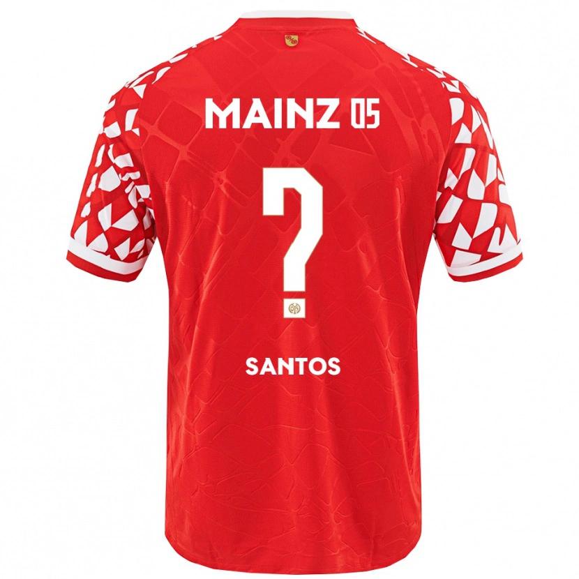 Danxen Homme Maillot Fabio Da Silva Santos #0 Rouge Blanc Tenues Domicile 2025/26 T-Shirt