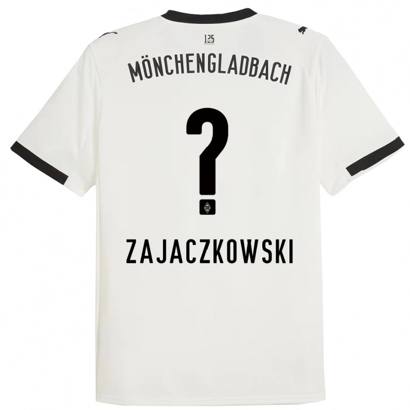 Danxen Homme Maillot Vincent Zajaczkowski #0 Blanc Noir Tenues Domicile 2025/26 T-Shirt