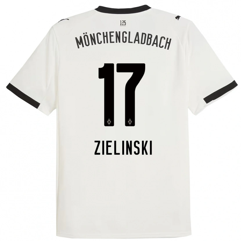 Danxen Homme Maillot Yvonne Zielinski #17 Blanc Noir Tenues Domicile 2025/26 T-Shirt