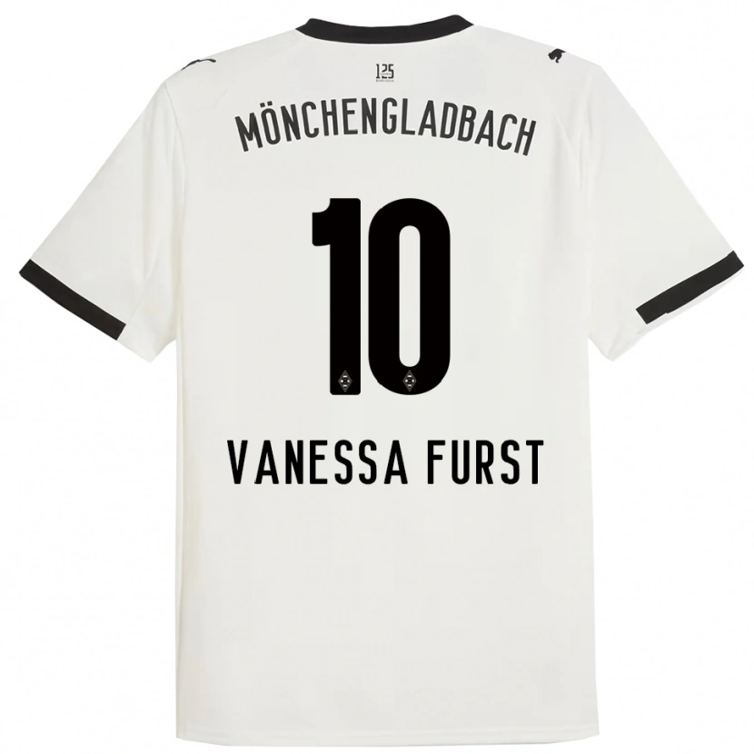 Danxen Homme Maillot Vanessa Fürst #10 Blanc Noir Tenues Domicile 2025/26 T-Shirt