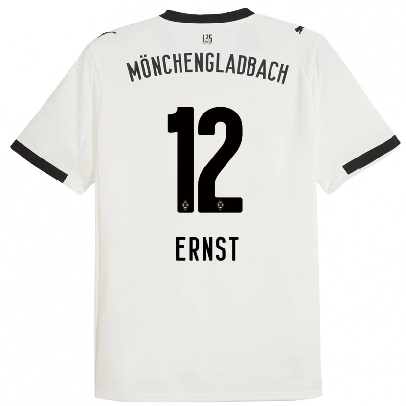 Danxen Homme Maillot Jesse Ernst #12 Blanc Noir Tenues Domicile 2025/26 T-Shirt