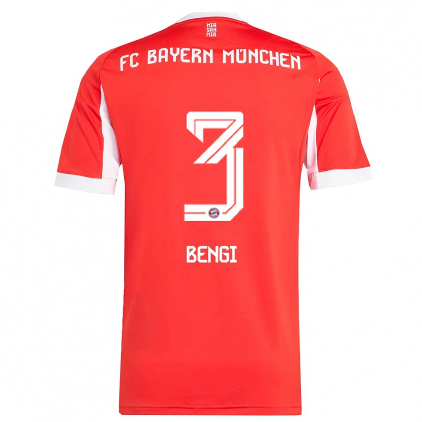 Danxen Homme Maillot Kaan Bengi #3 Blanc Rouge Tenues Domicile 2025/26 T-Shirt