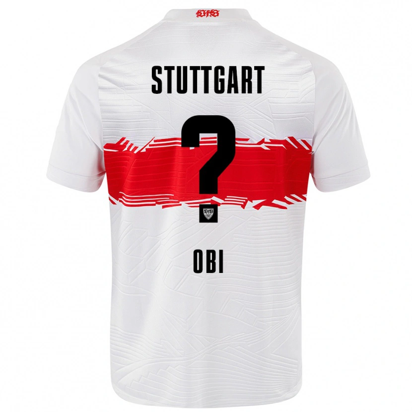 Danxen Homme Maillot Collin Obi #0 Blanc Rouge Tenues Domicile 2025/26 T-Shirt