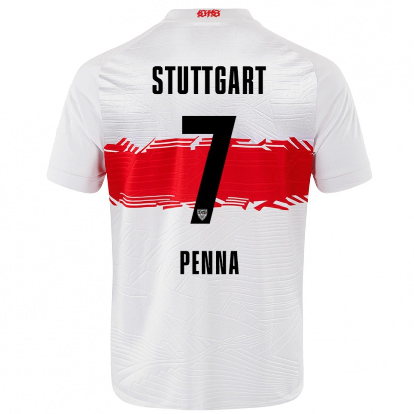 Danxen Homme Maillot Lauri Penna #7 Blanc Rouge Tenues Domicile 2025/26 T-Shirt