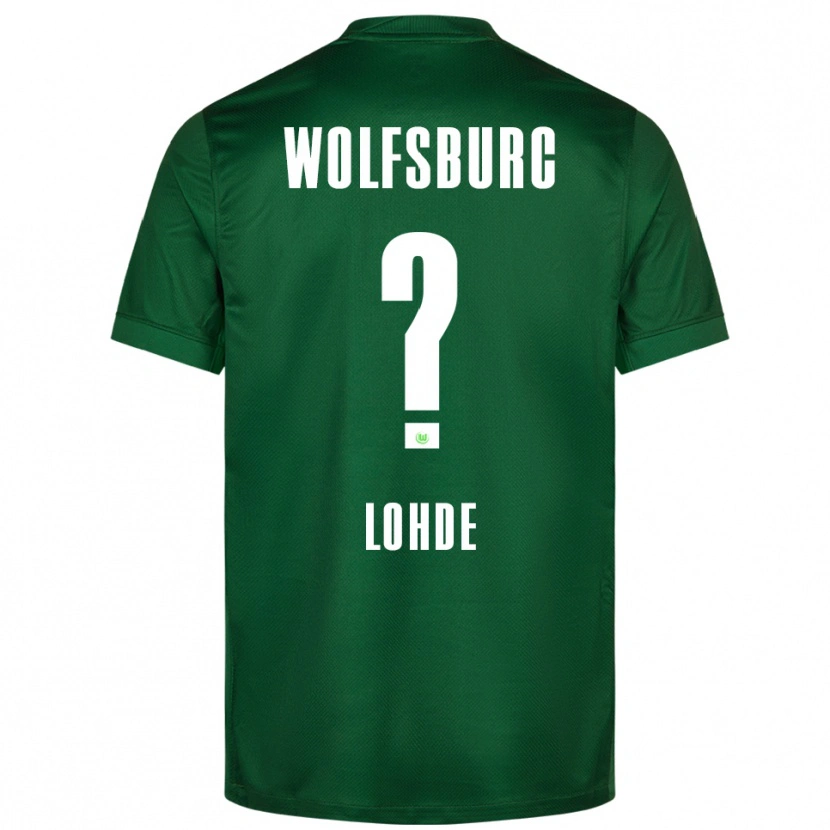 Danxen Homme Maillot Sven Lohde #0 Vert Blanc Tenues Domicile 2025/26 T-Shirt