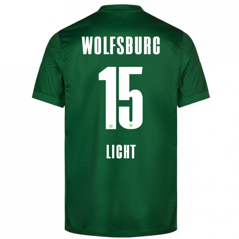 Danxen Homme Maillot Philipp Licht #15 Vert Blanc Tenues Domicile 2025/26 T-Shirt