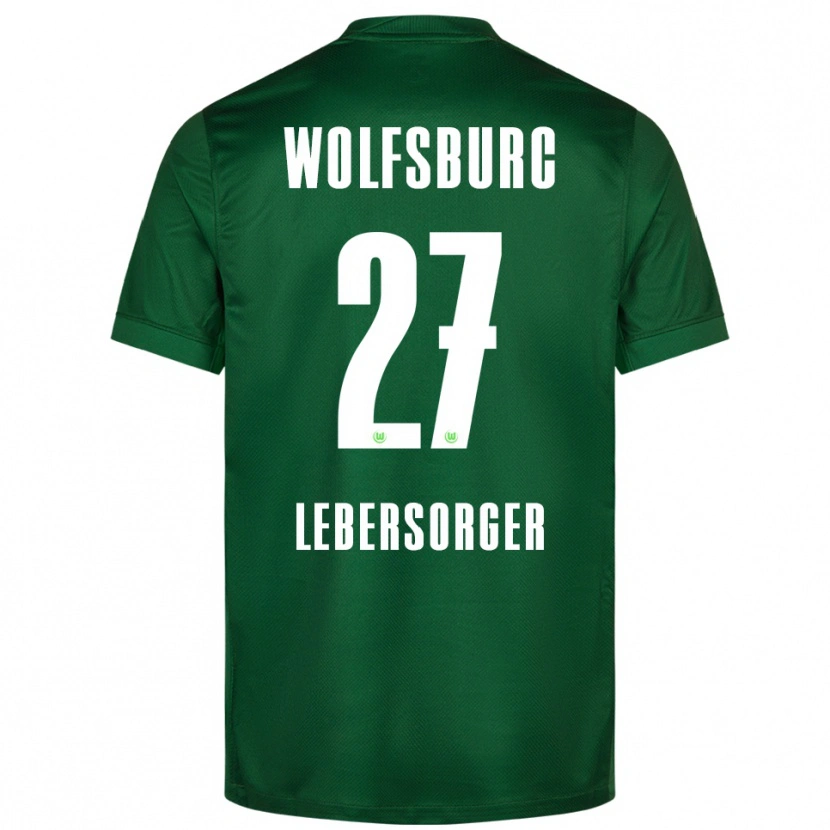 Danxen Homme Maillot Kevin Lebersorger #27 Vert Blanc Tenues Domicile 2025/26 T-Shirt