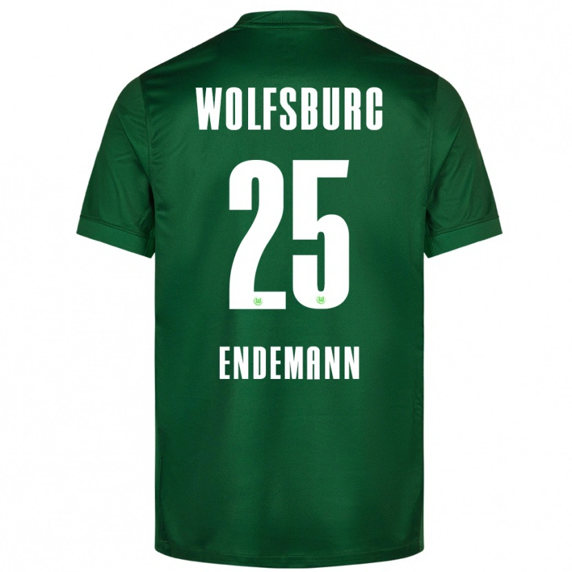 Danxen Homme Maillot Vivien Endemann #25 Vert Blanc Tenues Domicile 2025/26 T-Shirt
