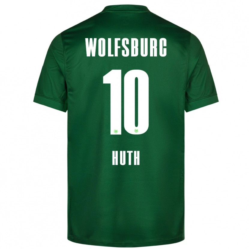 Danxen Homme Maillot Svenja Huth #10 Vert Blanc Tenues Domicile 2025/26 T-Shirt