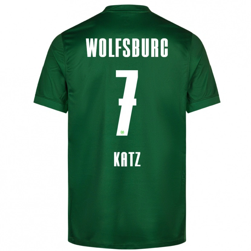 Danxen Homme Maillot Bruno Katz #7 Vert Blanc Tenues Domicile 2025/26 T-Shirt