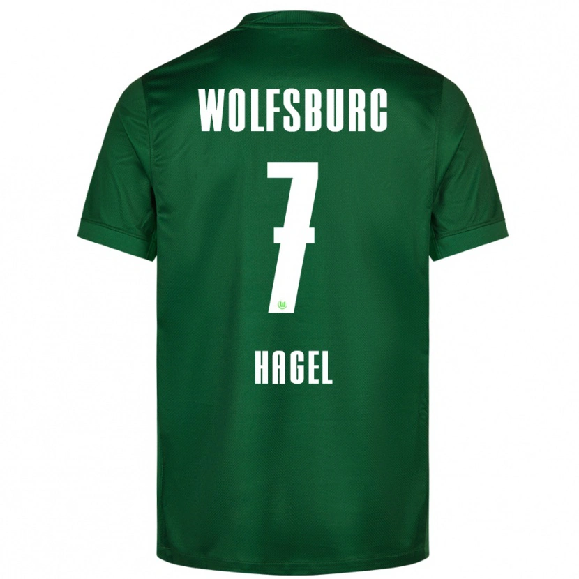 Danxen Homme Maillot Chantal Hagel #7 Vert Blanc Tenues Domicile 2025/26 T-Shirt
