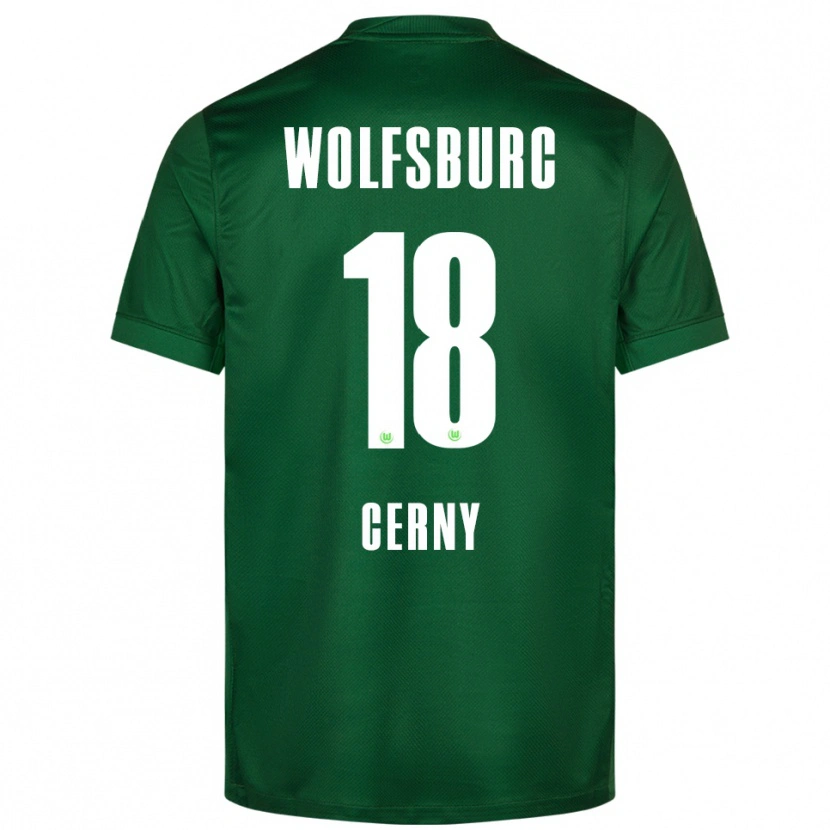 Danxen Homme Maillot Vaclav Cerny #18 Vert Blanc Tenues Domicile 2025/26 T-Shirt