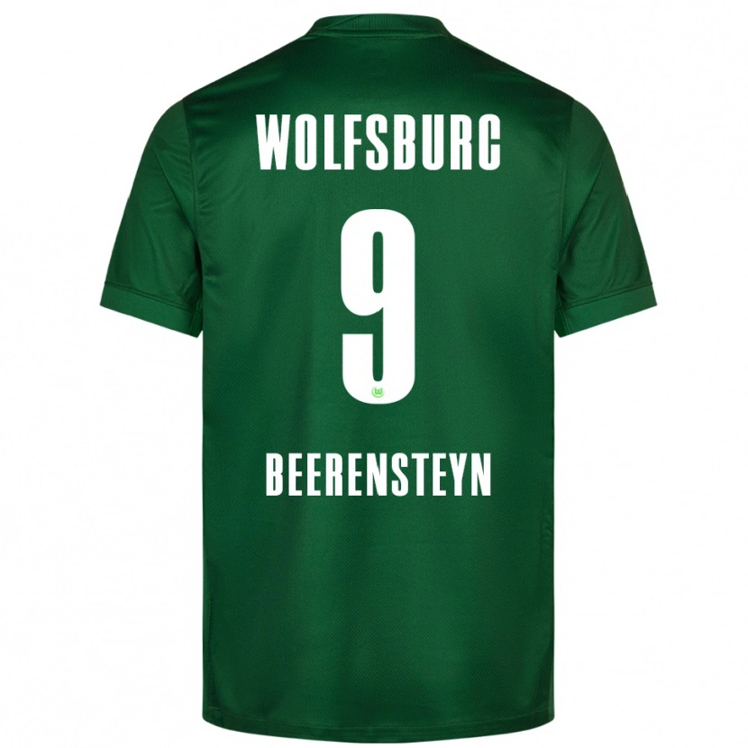 Danxen Homme Maillot Lineth Beerensteyn #9 Vert Blanc Tenues Domicile 2025/26 T-Shirt