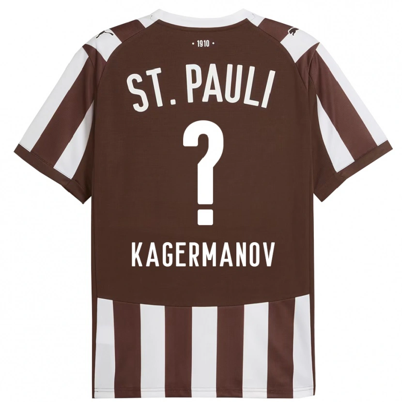 Danxen Homme Maillot Muslim Kagermanov #0 Café Blanc Tenues Domicile 2025/26 T-Shirt