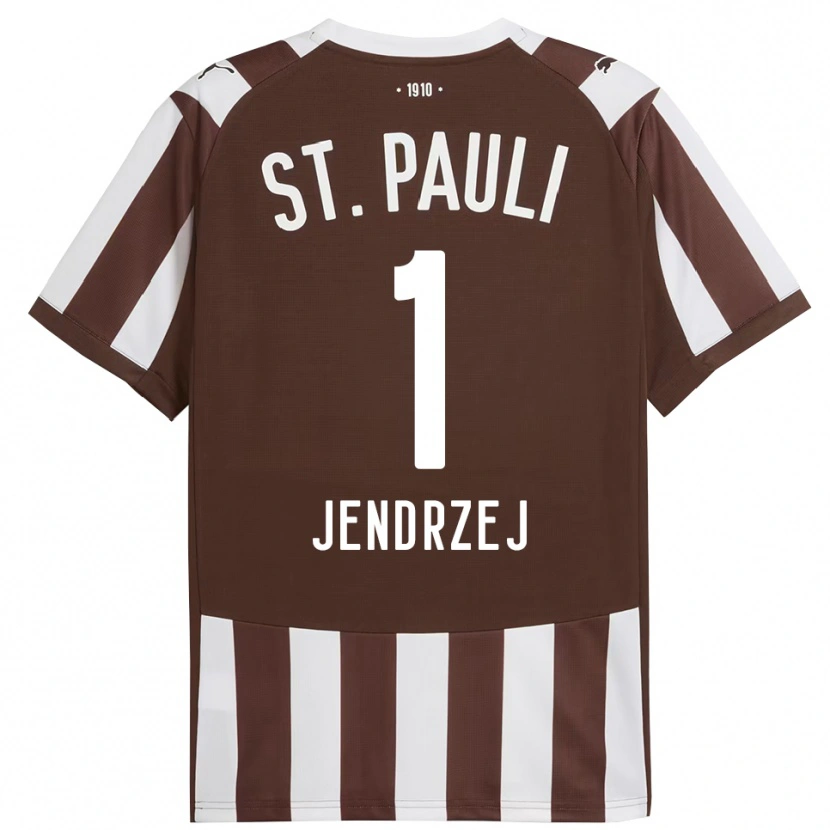 Danxen Homme Maillot Kevin Jendrzej #1 Café Blanc Tenues Domicile 2025/26 T-Shirt