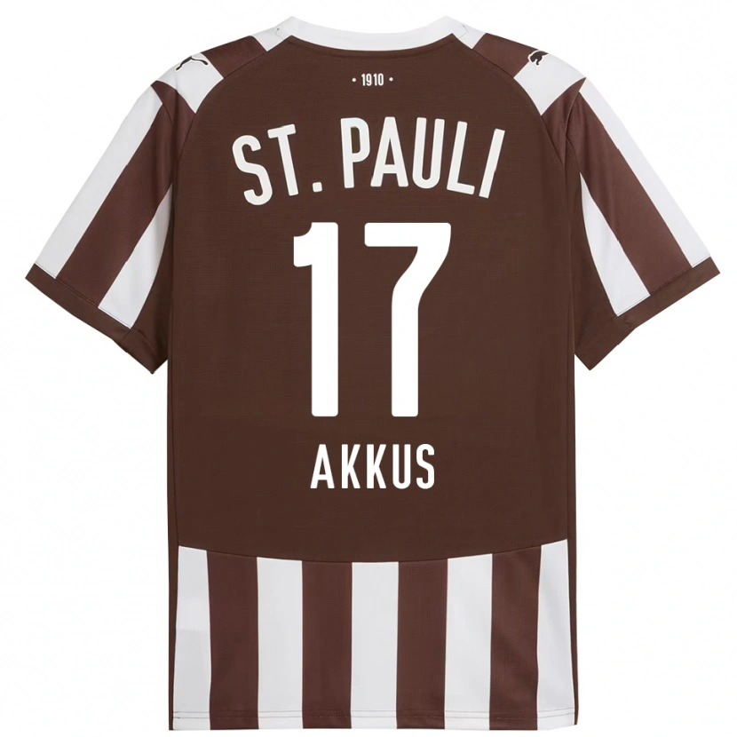 Danxen Homme Maillot Özgür Akkus #17 Café Blanc Tenues Domicile 2025/26 T-Shirt