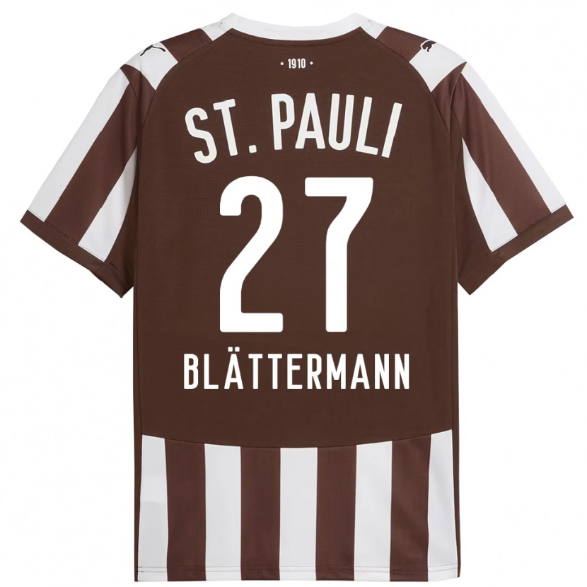 Danxen Homme Maillot Levin Blättermann #27 Café Blanc Tenues Domicile 2025/26 T-Shirt