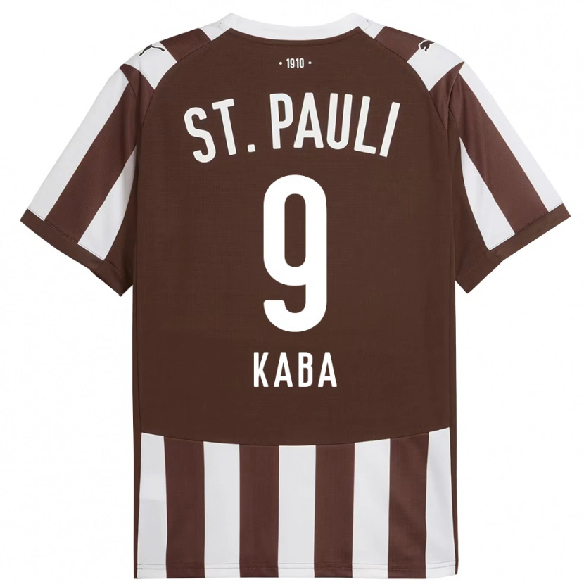 Danxen Homme Maillot Wissou Kaba #9 Café Blanc Tenues Domicile 2025/26 T-Shirt