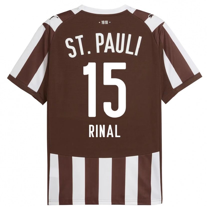 Danxen Homme Maillot Selcuk Rinal #15 Café Blanc Tenues Domicile 2025/26 T-Shirt
