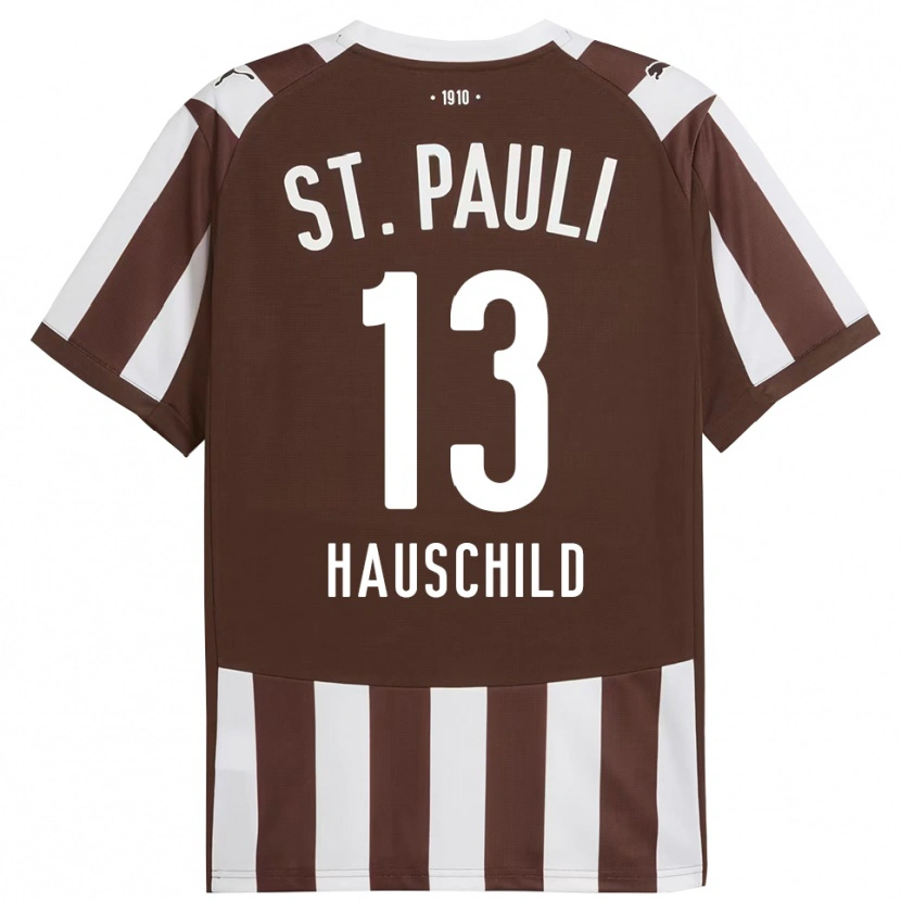 Danxen Homme Maillot Janice Hauschild #13 Café Blanc Tenues Domicile 2025/26 T-Shirt