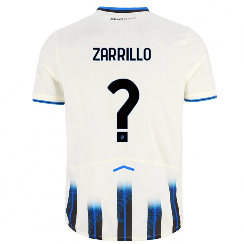 Danxen Homme Maillot Antonio Zarrillo #0 Blanc Bleu Tenues Extérieur 2025/26 T-Shirt