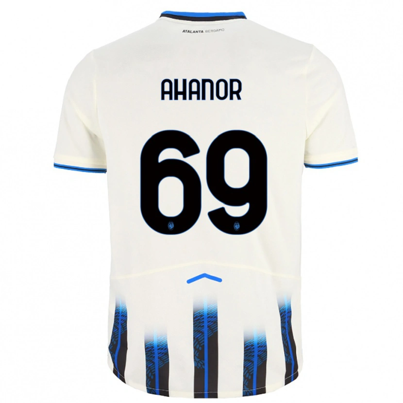 Danxen Homme Maillot Honest Ahanor #69 Blanc Bleu Tenues Extérieur 2025/26 T-Shirt