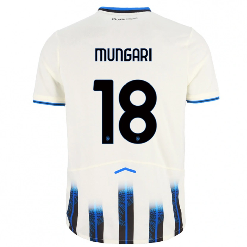 Danxen Homme Maillot Giuseppe Mungari #18 Blanc Bleu Tenues Extérieur 2025/26 T-Shirt