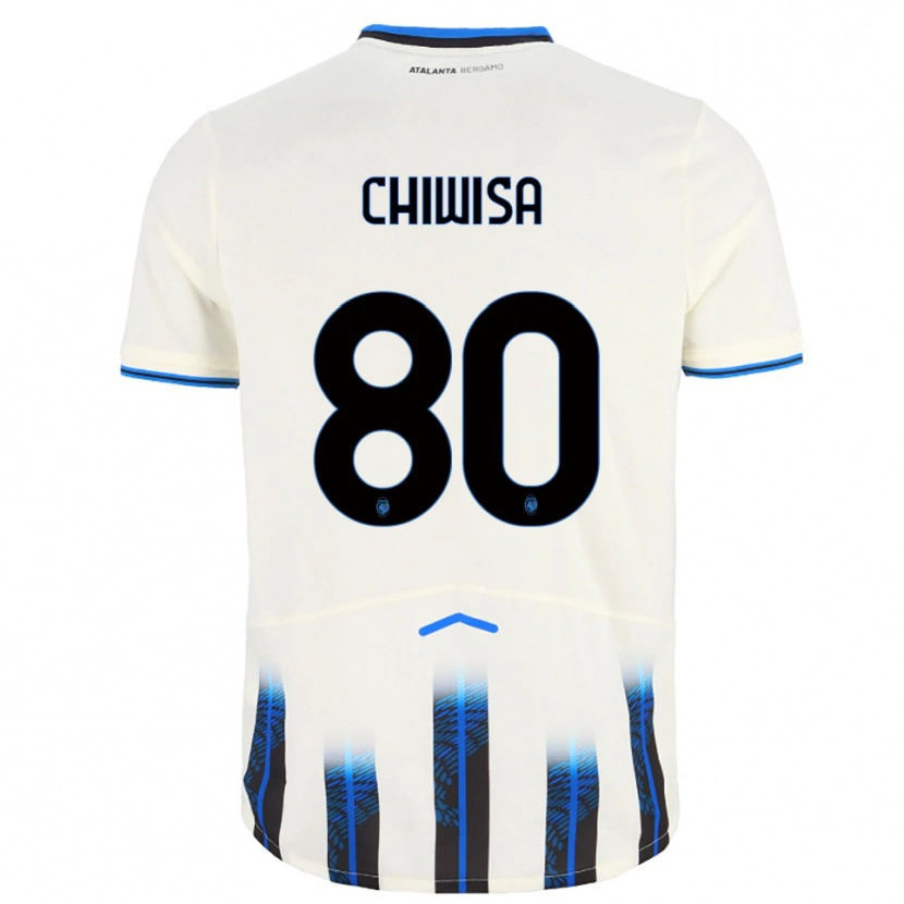 Danxen Homme Maillot Mannah Chiwisa #80 Blanc Bleu Tenues Extérieur 2025/26 T-Shirt