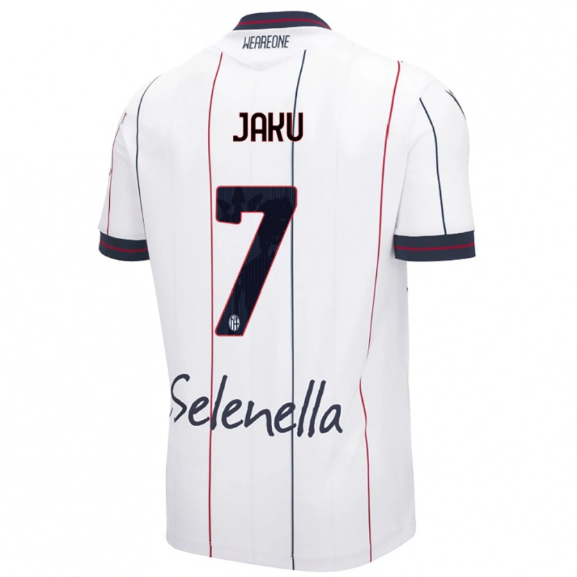 Danxen Homme Maillot Jordi Jaku #7 Blanc Bleu Roi Tenues Extérieur 2025/26 T-Shirt