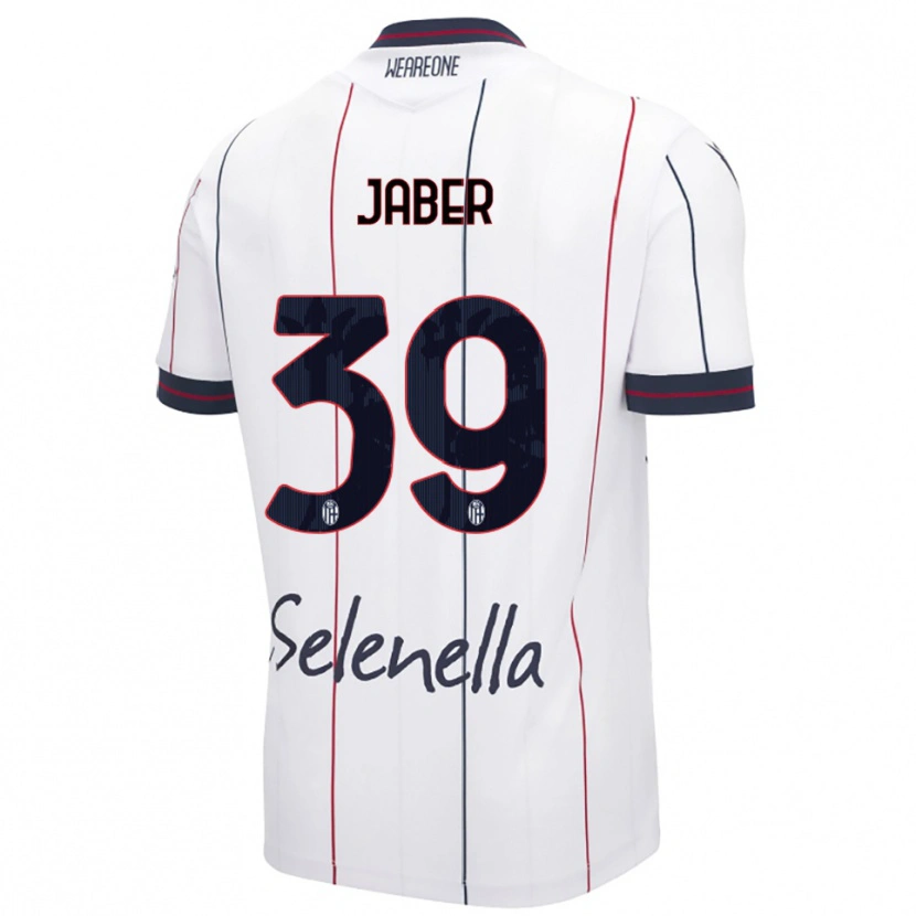 Danxen Homme Maillot Ali Jaber #39 Blanc Bleu Roi Tenues Extérieur 2025/26 T-Shirt