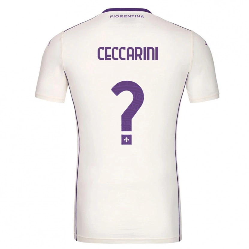 Danxen Homme Maillot Mattia Ceccarini #0 Blanc Violet Rouge Tenues Extérieur 2025/26 T-Shirt