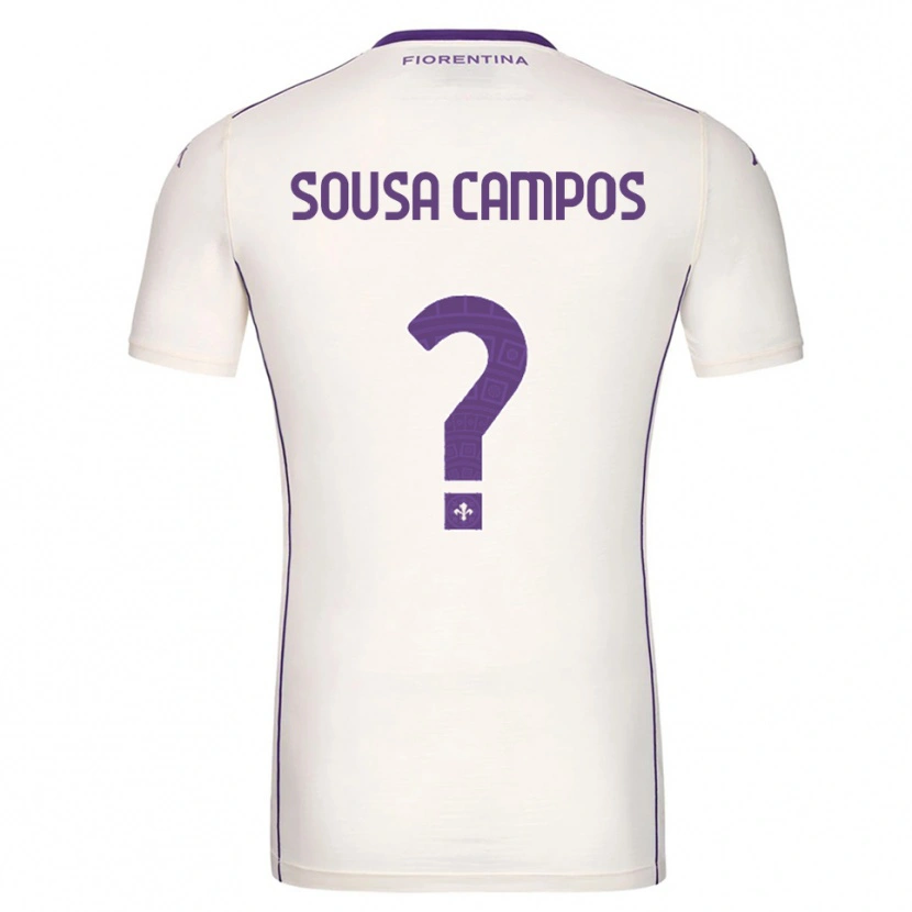 Danxen Homme Maillot Matteo Sousa Campos #0 Blanc Violet Rouge Tenues Extérieur 2025/26 T-Shirt