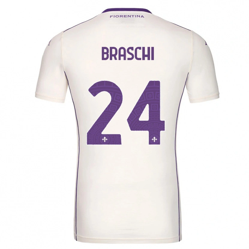 Danxen Homme Maillot Riccardo Braschi #24 Blanc Violet Rouge Tenues Extérieur 2025/26 T-Shirt