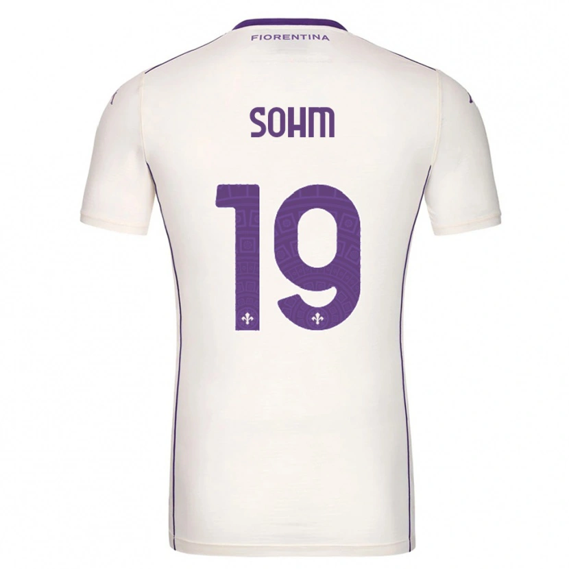Danxen Homme Maillot Simon Sohm #19 Blanc Violet Rouge Tenues Extérieur 2025/26 T-Shirt
