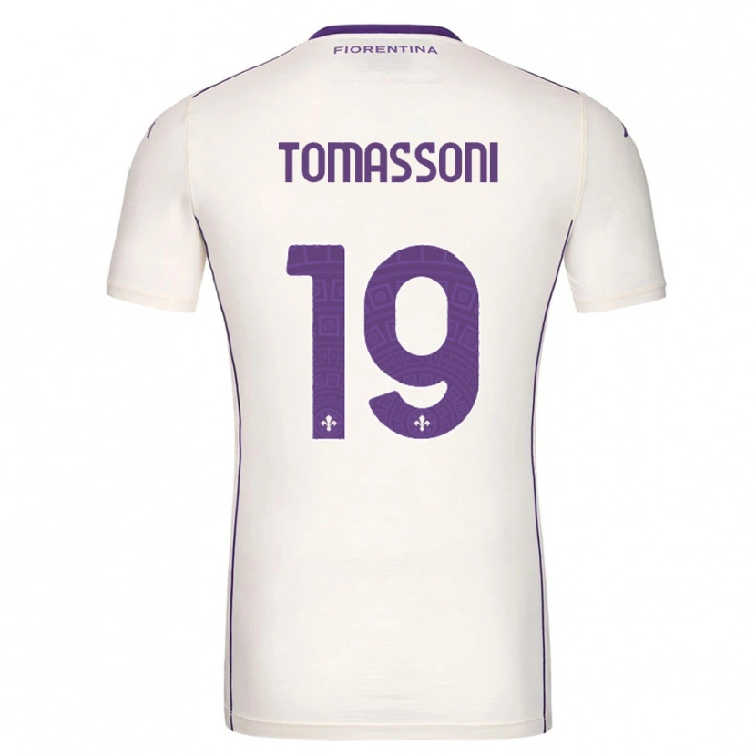 Danxen Homme Maillot Emma Tomassoni #19 Blanc Violet Rouge Tenues Extérieur 2025/26 T-Shirt