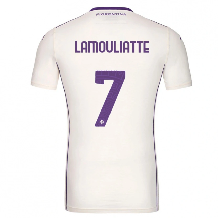 Danxen Homme Maillot Hugo Lamouliatte #7 Blanc Violet Rouge Tenues Extérieur 2025/26 T-Shirt