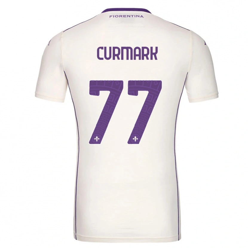 Danxen Homme Maillot Filippa Curmark #77 Blanc Violet Rouge Tenues Extérieur 2025/26 T-Shirt
