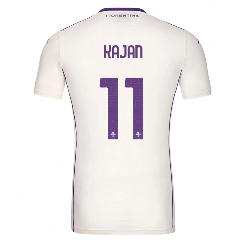 Danxen Homme Maillot Zsanett Kaján #11 Blanc Violet Rouge Tenues Extérieur 2025/26 T-Shirt