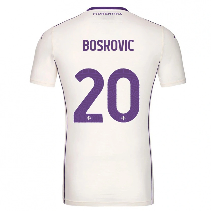 Danxen Homme Maillot Matko Boskovic #20 Blanc Violet Rouge Tenues Extérieur 2025/26 T-Shirt