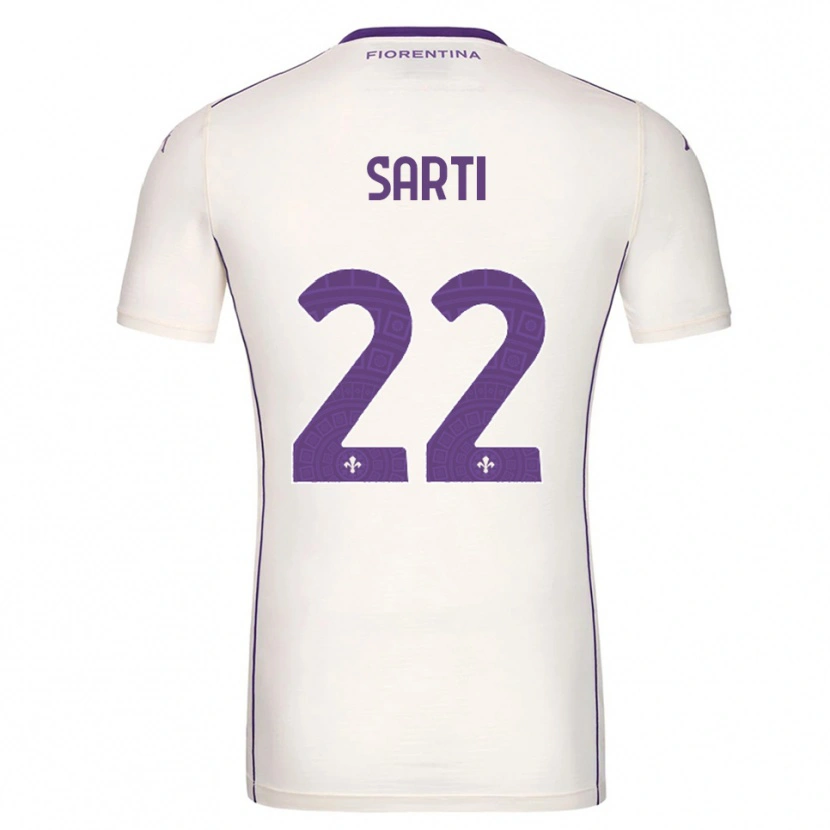 Danxen Homme Maillot Alessia Sarti #22 Blanc Violet Rouge Tenues Extérieur 2025/26 T-Shirt