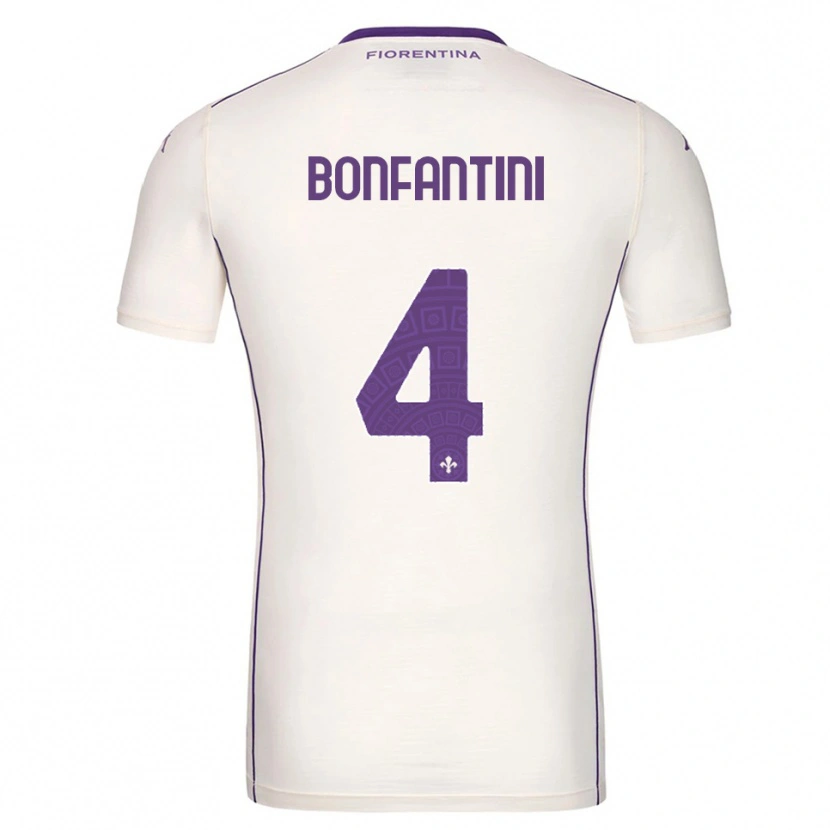 Danxen Homme Maillot Agnese Bonfantini #4 Blanc Violet Rouge Tenues Extérieur 2025/26 T-Shirt