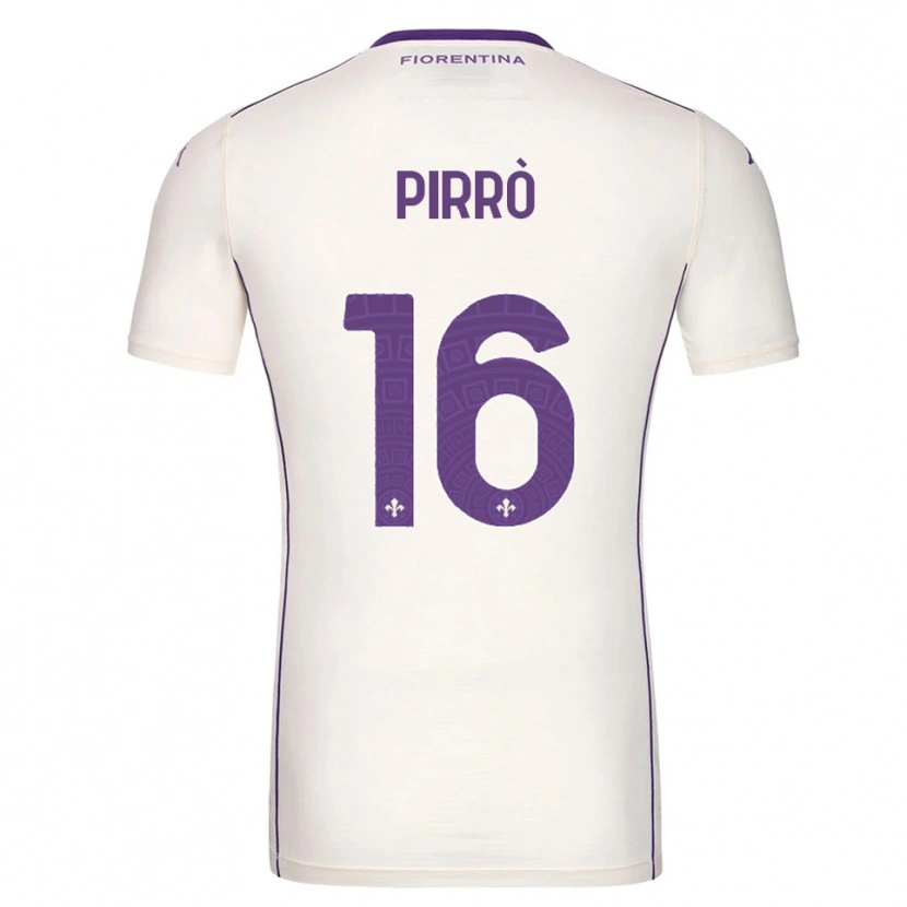 Danxen Homme Maillot Antonio Pirrò #16 Blanc Violet Rouge Tenues Extérieur 2025/26 T-Shirt