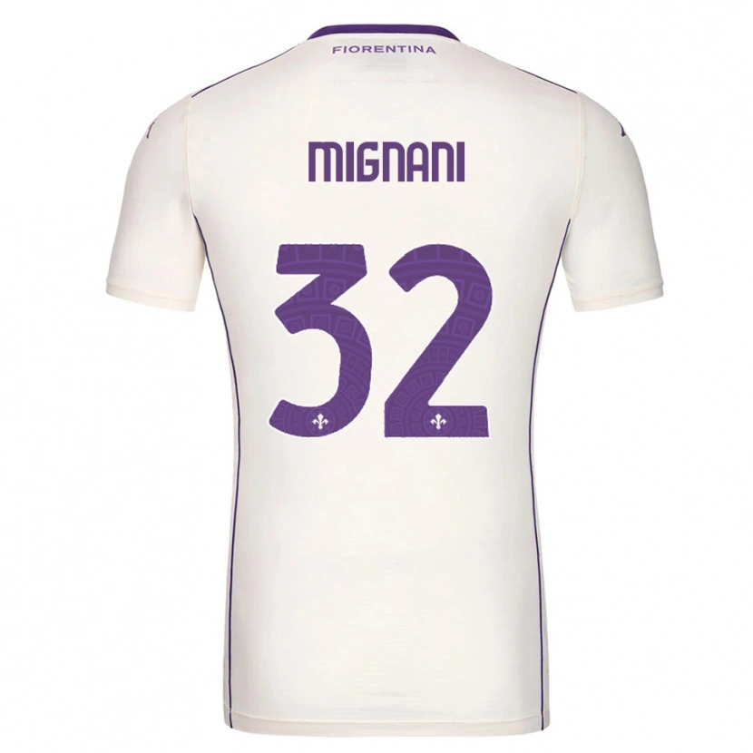 Danxen Homme Maillot Carlo Mignani #32 Blanc Violet Rouge Tenues Extérieur 2025/26 T-Shirt