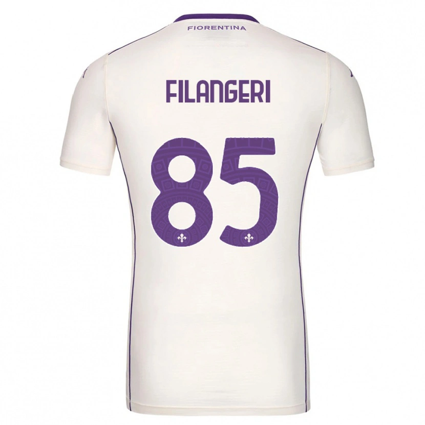 Danxen Homme Maillot Maria Luisa Filangeri #85 Blanc Violet Rouge Tenues Extérieur 2025/26 T-Shirt