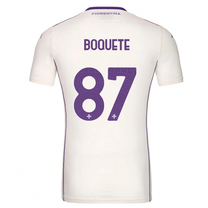 Danxen Homme Maillot Verónica Boquete #87 Blanc Violet Rouge Tenues Extérieur 2025/26 T-Shirt