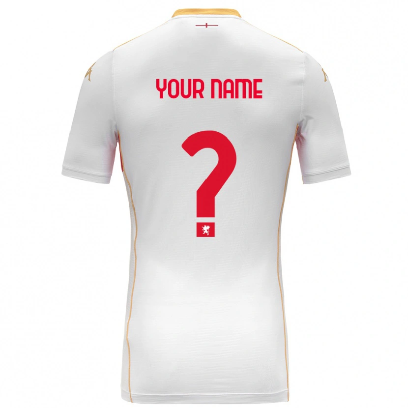 Danxen Homme Maillot Votre Nom #0 Blanc Rouge Tenues Extérieur 2025/26 T-Shirt
