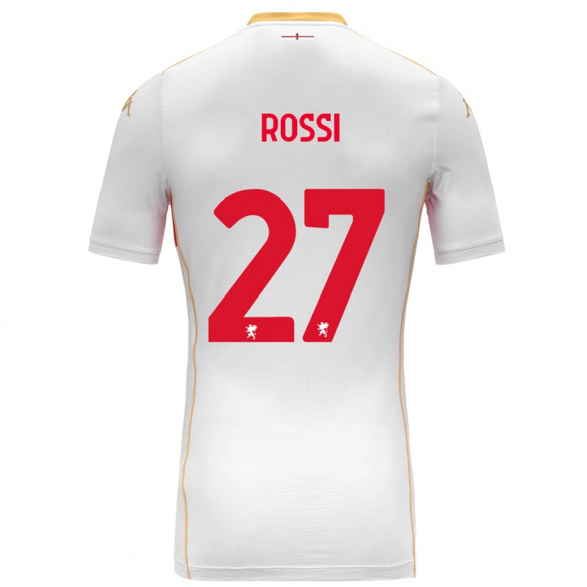 Danxen Homme Maillot Lucrezia Rossi #27 Blanc Rouge Tenues Extérieur 2025/26 T-Shirt