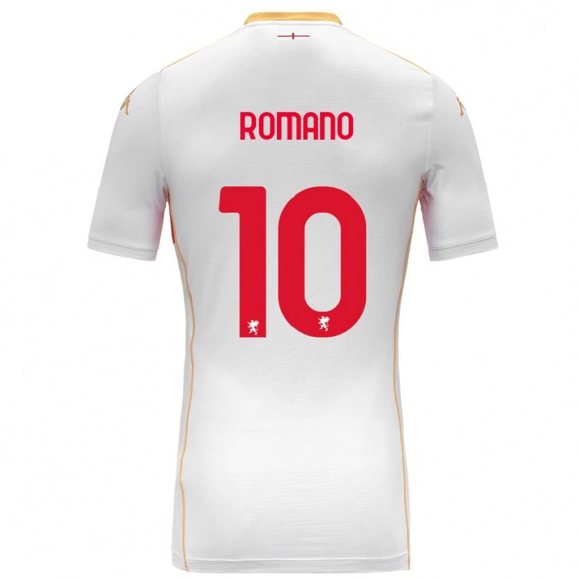 Danxen Homme Maillot Marco Romano #10 Blanc Rouge Tenues Extérieur 2025/26 T-Shirt