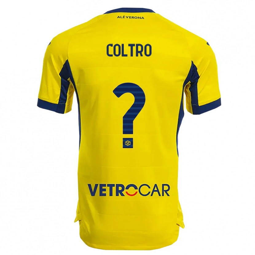 Danxen Homme Maillot Christian Coltro #0 Jaune Marine Tenues Extérieur 2025/26 T-Shirt